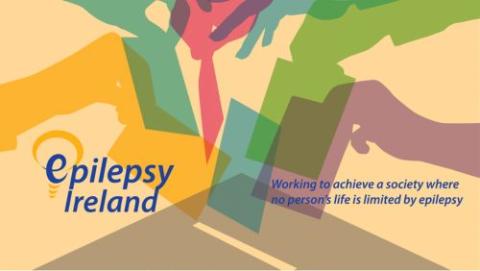 Hands casting ballot and Epilepsy Ireland logo